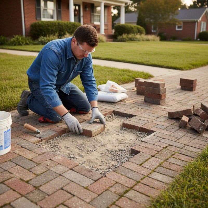 Common Causes Of Damage In Brick And Stone Flatwork